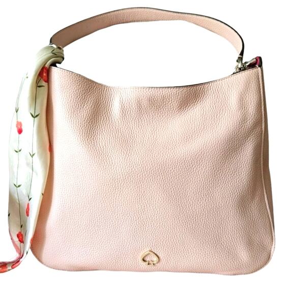 Kate Spade Pink Leather Shoulder Bag with Crossbody Strap - Picture 1 of 13